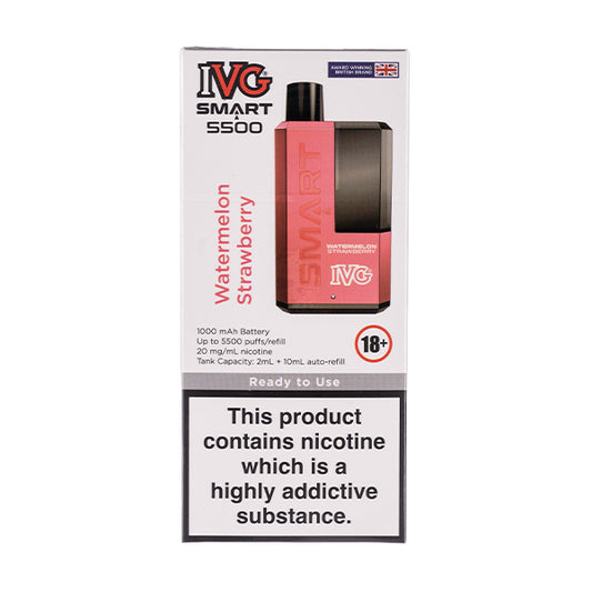 IVG Smart 5500 Disposable Vape - Watermelon Strawberry