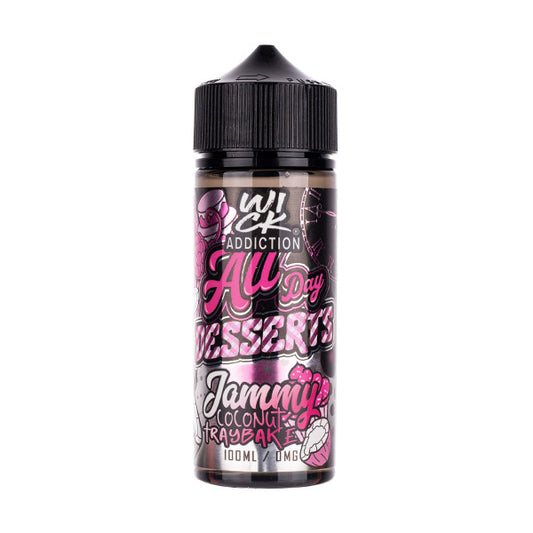 Jammy Coconut Traybake 100ml Shortfill E-Liquid by Wick Addiction