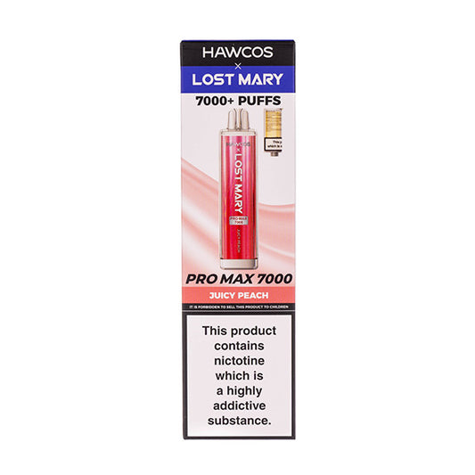 Lost Mary x Hawcos Pro Max 7000 Disposable Vape - Juicy Peach