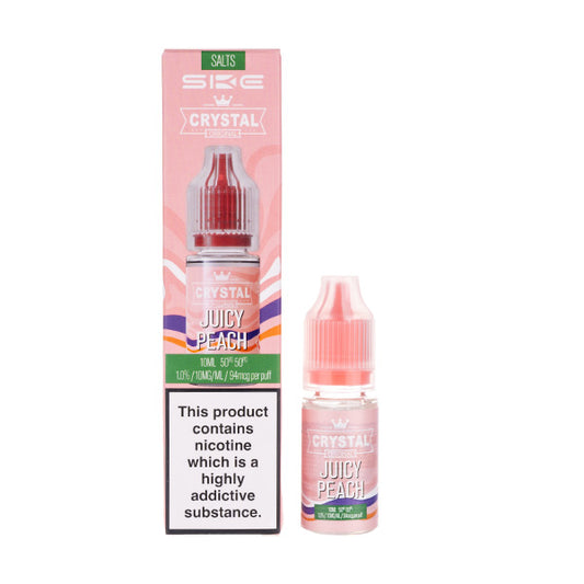 Juicy Peach Nic Salt E-Liquid by SKE Crystal