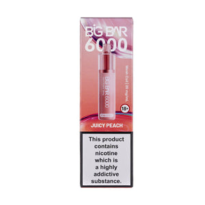 Feoba Big Bar 6000 Disposable Vape - Juicy peach