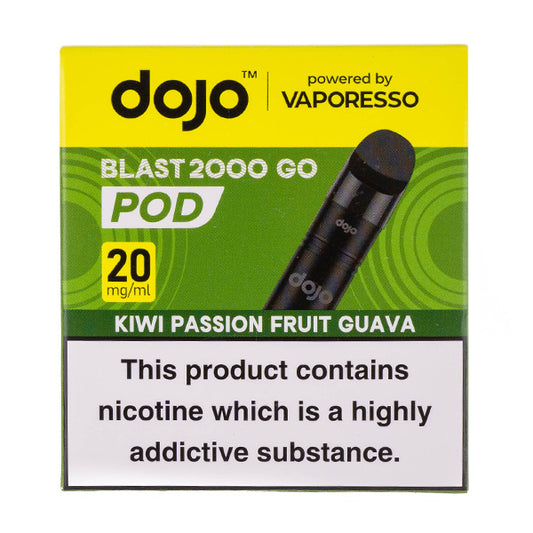 Kiwi Passionfruit Guava Dojo Blast 2000 Go Prefilled Pod + Refill by Vaporesso