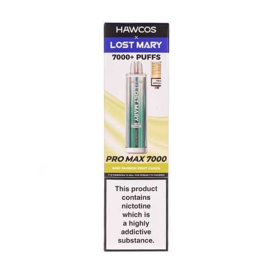 Lost Mary x Hawcos Pro Max 7000 Disposable Vape - Kiwi Passion Fruit Guava