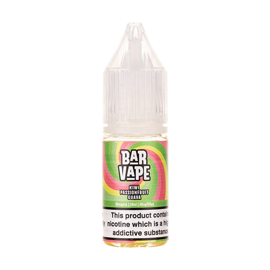 Kiwi Passion Fruit Guava Nic Salt E-Liquid by Bar Vape