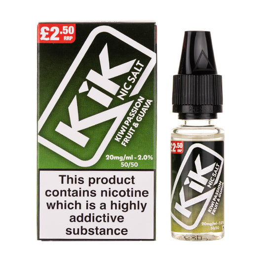 Kiwi Passion Guava Nic Salt E-Liquid by Kik