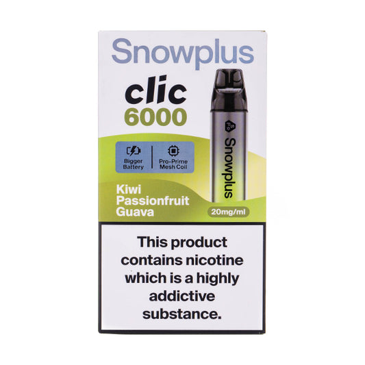 Snowplus Clic 6000 Disposable Vape - Kiwi Passionfruit Guava