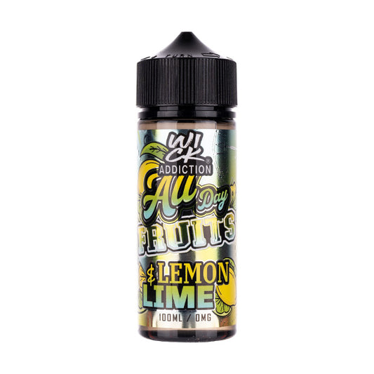 Lemon Lime 100ml Shortfill E-Liquid by Wick Addiction