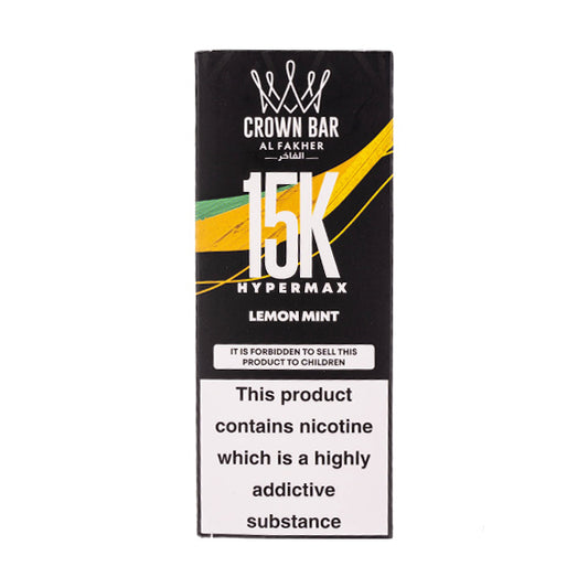 Al Fakher Crown Bar Hypermax 15k Disposable Vape - Lemon Mint