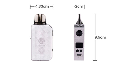 Lost Vape Centaurus E40 Max Pod Kit - dimensions