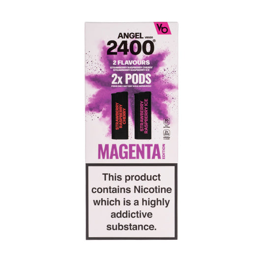 Magenta Edition 1 Vapes Bar Angel 2400 Prefilled Pods