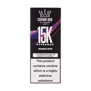 Al Fakher Crown Bar Hypermax 15k Disposable Vape - Magic Love