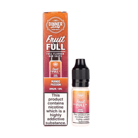 Mango Passion Nic Salt E-Liquid by Dinner Lady Fruit Full Bar Salts