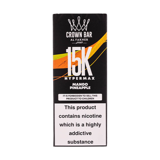 Al Fakher Crown Bar Hypermax 15k Disposable Vape - Mango Pineapple