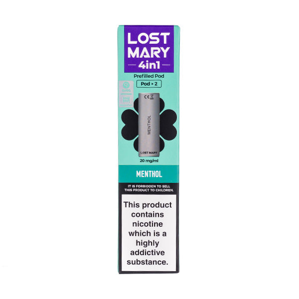 Menthol 4-in-1 Prefilled Pods by Lost Mary | Vape Superstore