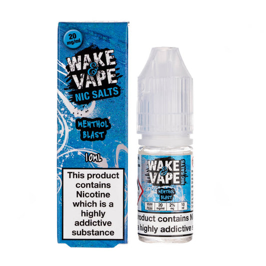 Menthol Blast Nic Salt E-Liquid by Wake & Vape