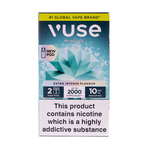 VPro NS Mint Ice Vuse Pro Pod Nic Salt Refills - 10mg