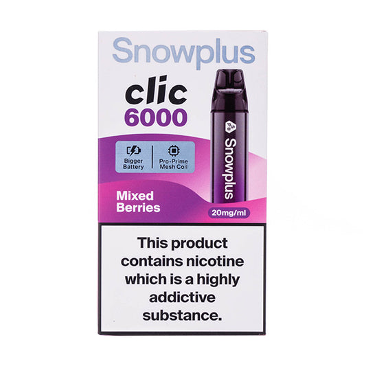 Snowplus Clic 6000 Disposable Vape - Mixed Berries