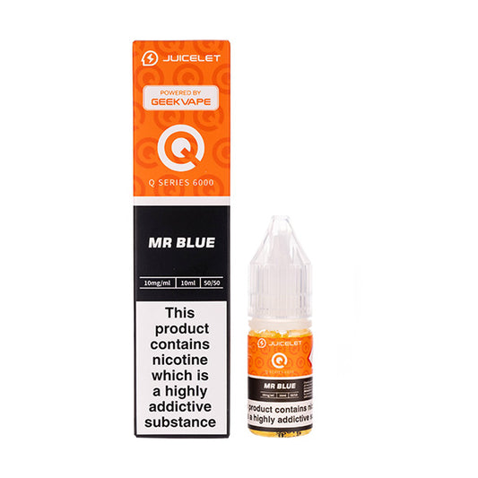 Mr Blue Q Series 6000 Nic Salt E-Liquid by Juicelet