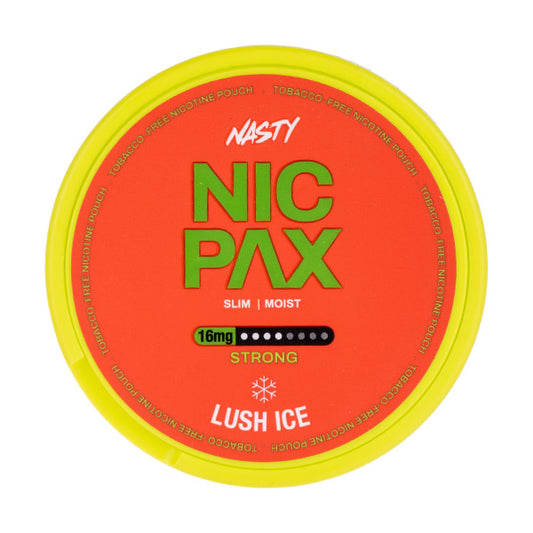 Lush Ice Nicotine Pouches by Nasty Nic Pax