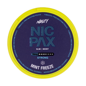 Mint Freeze Nicotine Pouches by Nasty Nic Pax