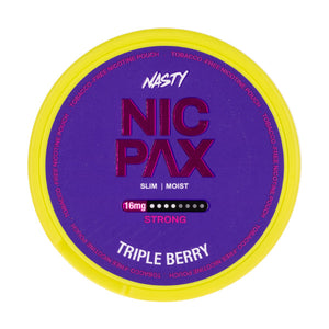 Triple Berry Nicotine Pouches by Nasty Nic Pax