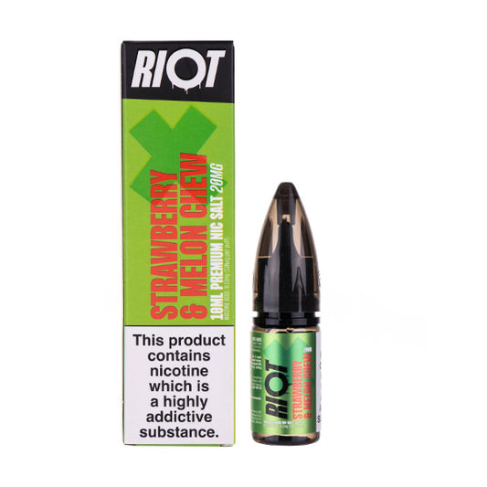 Riot Squad X Strawberry Melon Chew Nic Salt E-Liquid | 7 Days A Week ...