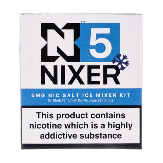 50VG/50PG Nicotine Salt Shot Mixer Kit (3x10ml) by Nixer - 5mg Ice