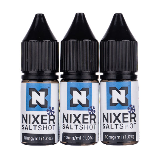 50VG/50PG Nicotine Salt Shot Mixer Kit (3x10ml) by Nixer - 10mg Ice