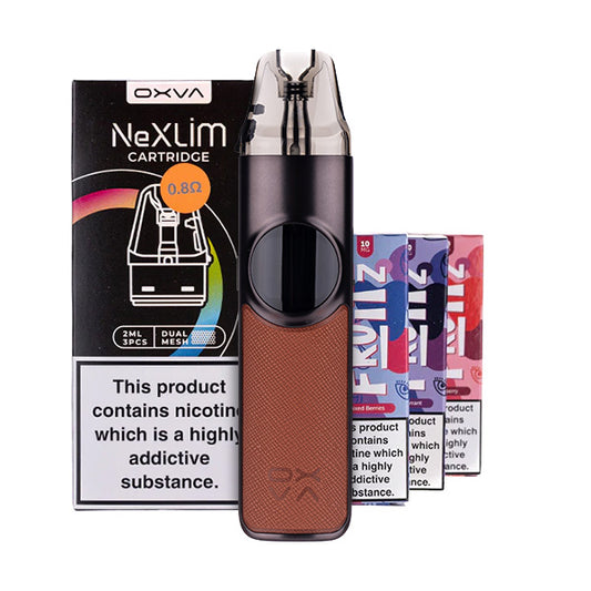 OXVA NeXlim Pod Kit Bundle - Dark Brown