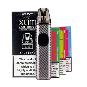 OXVA Xlim Pro 2 Bundle - Silver Carbon