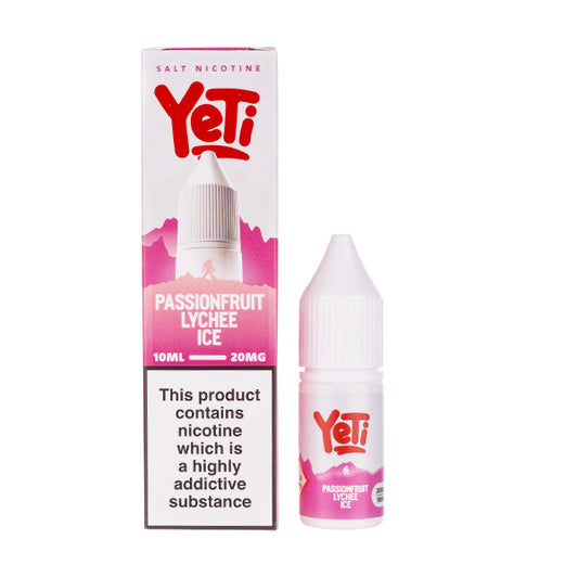 Passionfruit Lychee Ice Nic Salt E-Liquid by Yeti Summit Series