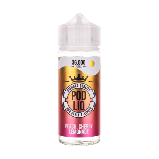 Peach Cherry Lemonade 120ml Shortfill by Pod Liq