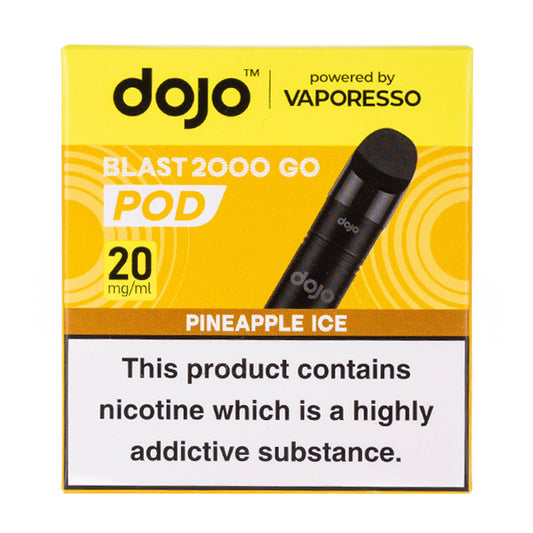 Pineapple Ice Dojo Blast 2000 Go Prefilled Pod + Refill by Vaporesso