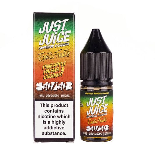 Pineapple Papaya & Coconut 50/50 E-Liquid by Just Juice