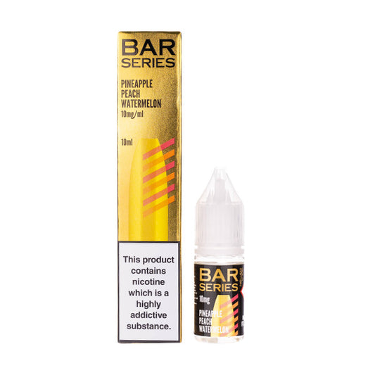 Pineapple Peach Watermelon Nic Salt E-Liquid by Bar Series Gold Edition