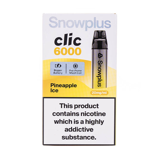 Snowplus Clic 6000 Disposable Vape - Pineapple Ice