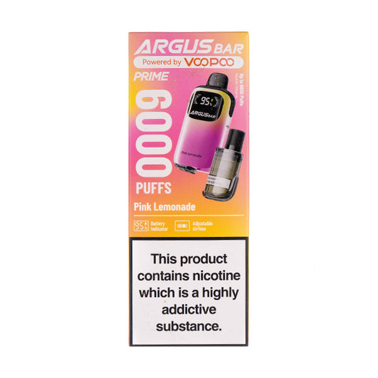 Voopoo Argus Bar Prime 6000 Disposable Vape - Pink Lemonade