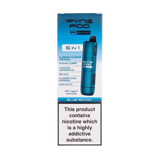 Pyne Pod PP6000 6-in-1 Disposable Vape - Blue Edition