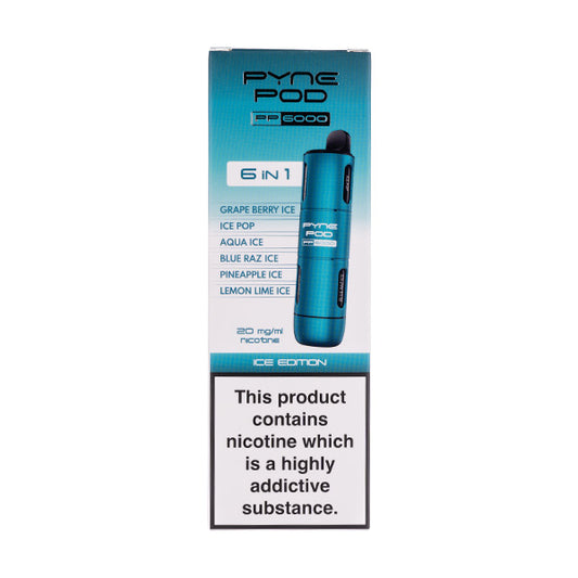 Pyne Pod PP6000 6-in-1 Disposable Vape - Ice Edition