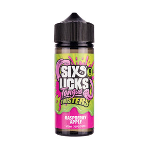 Raspberry Apple 100ml Shortfill by Six Licks Tongue Twisters