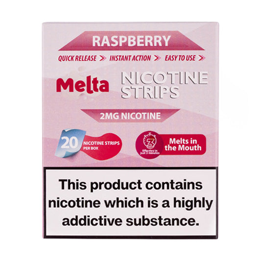 Raspberry Nicotine Strips by Melta