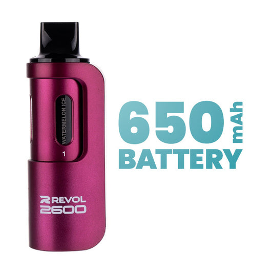 2600 4-in-1 Pod Kit by Revol - Battery Life