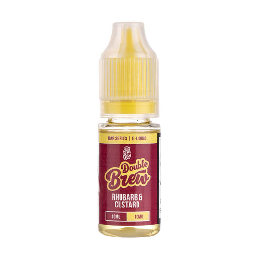 Rhubarb & Custard Nic Salt E-Liquid by Double Brew Bar Series