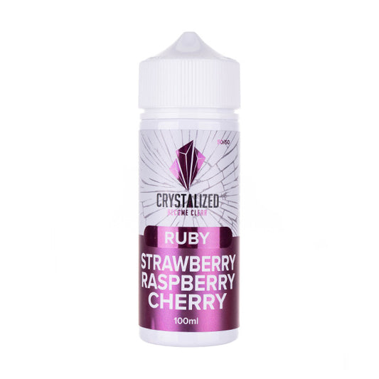 Ruby Strawberry Raspberry Cherry 100ml (50/50) Shortfill E-Liquid by Crystalized