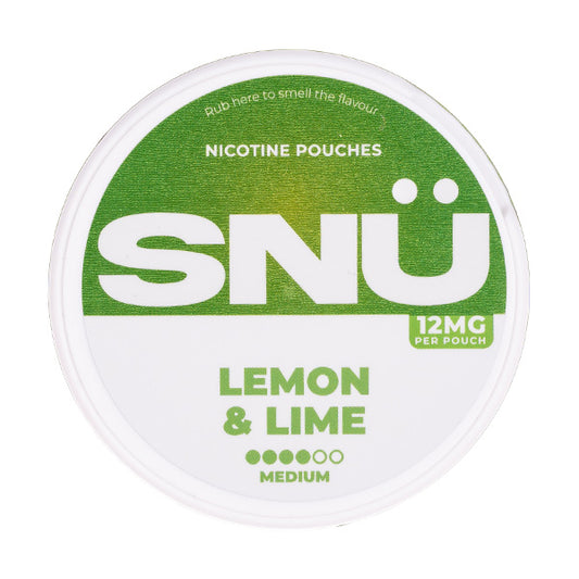 Lemon & Lime Nicotine Pouches by SNÜ - 12mg