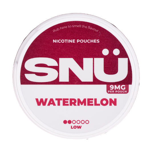 Watermelon Nicotine Pouches by SNÜ - 9mg