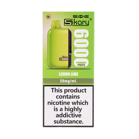 Sikary S6000 Disposable Vape Lemon Lime