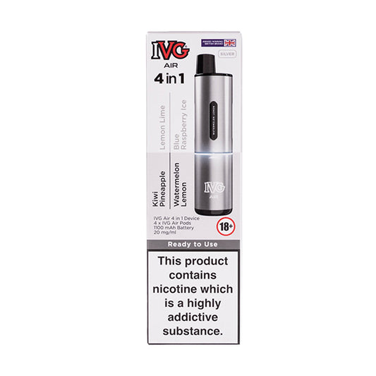 IVG Air 4-in-1 Pod Kit - silver starter kit