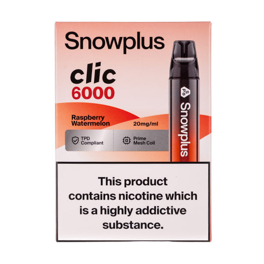 Snowplus Clic 6000 Disposable Vape - Raspberry Watermelon