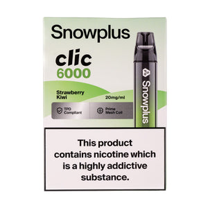 Snowplus Clic 6000 Disposable Vape - Strawberry Kiwi 